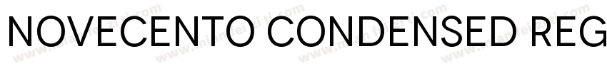 Novecento Condensed Regular字体转换